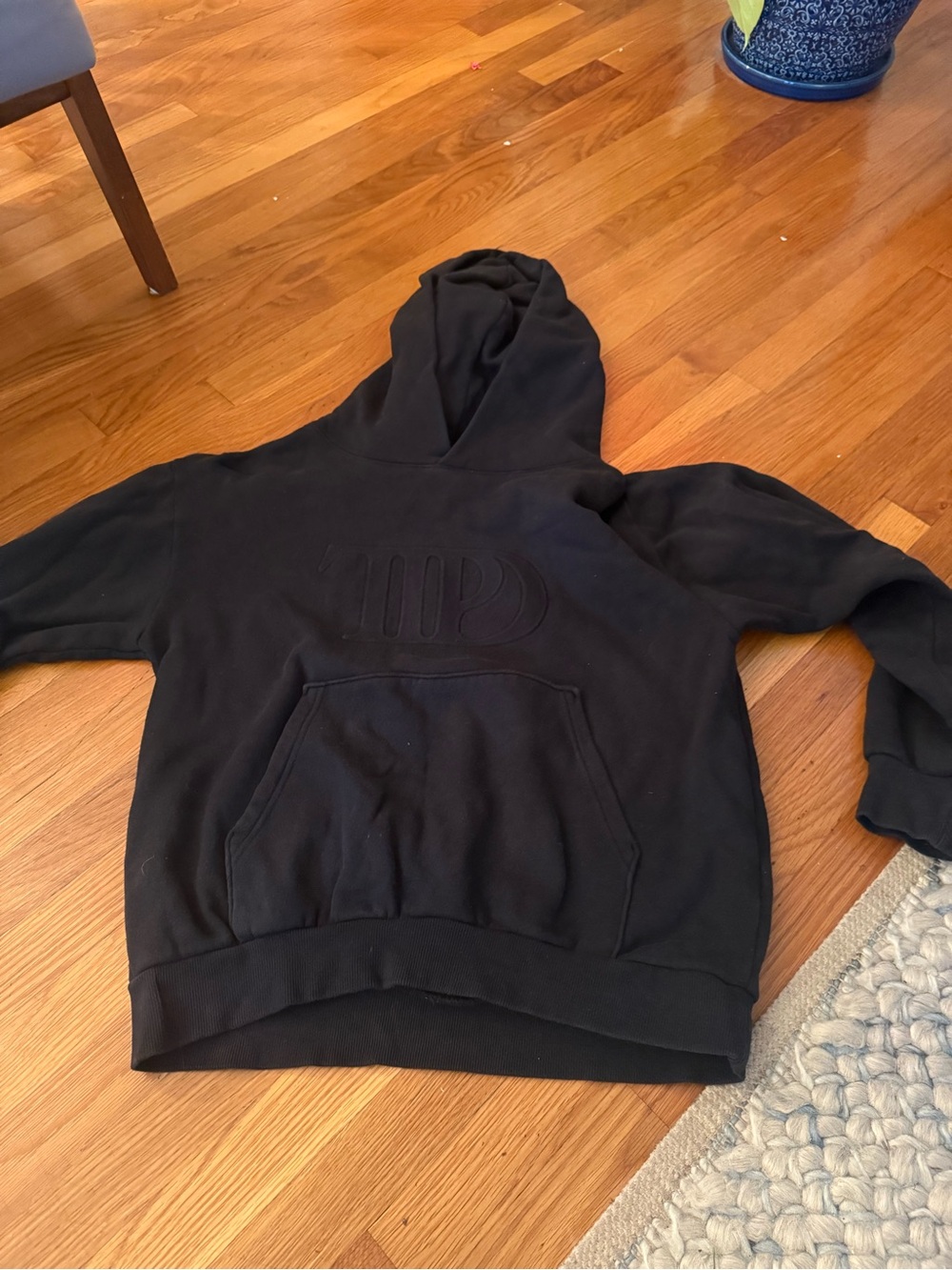 Taylor Swift TTPD The Tortured Poets Department Black Hoodie – Medium